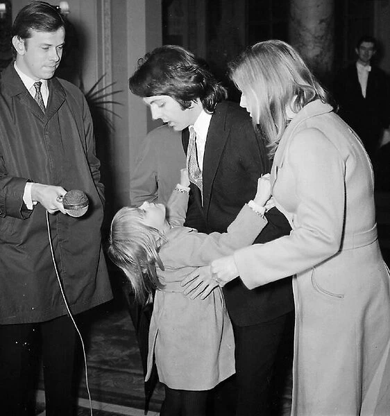 Paul McCartney and Linda Eastman (Paul holding Linda