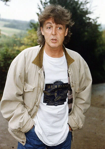 Paul McCartney Pop Singer and former member of The Beatles September 1993