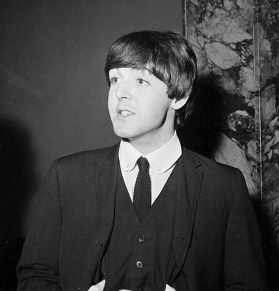Paul McCartney at a press conference at the Gaumont State Cinema, Kilburn, London
