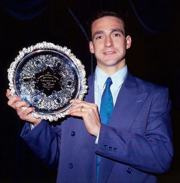Paul McStay with Player of the Year trophy May 1988