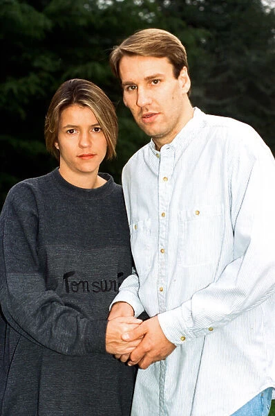 Paul Merson Arsenal footballer with his wife Lorraine epd
