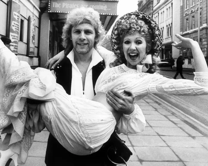 Framed Print : Paul Nicholas and Bonnie Langford, February 1985, starring in the show The Pirates of Framed Print : Paul Nicholas and Bonnie Langford, February 1985, starring in the show The Pirates of