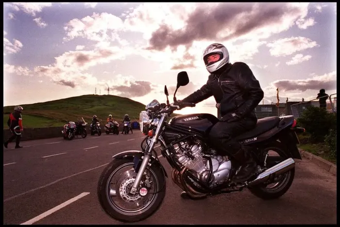 Framed Print : Paul O Donnell Knockhill racing circuit September 1998 for his training session