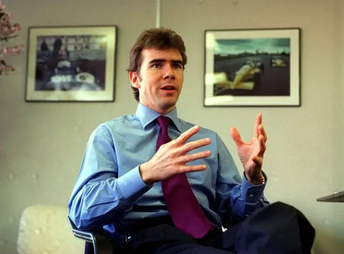 Framed Print : Paul Stewart, son of motor racing driver Jackie Stewart, in his office at Milton Keynes