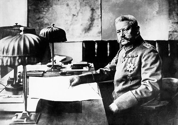 Paul Von Hindenberg Commander in Chief German military forces Later President German