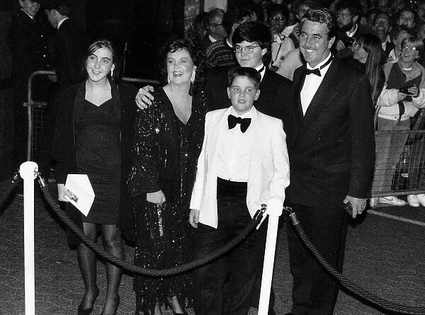 Pauline Collins with her actor husband John Alderton and family at a Film Premiere