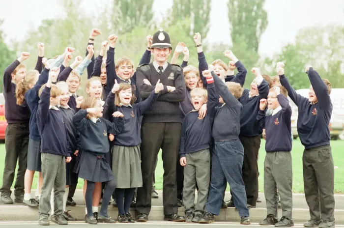 Framed Print : PC George Hillier, Schools liaison officer, has received a special award for his work Framed Print : PC George Hillier, Schools liaison officer, has received a special award for his work
