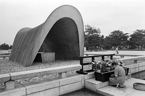 Peace Memorial Park, Hiroshima, Japan, August 1967. Our Picture Shows