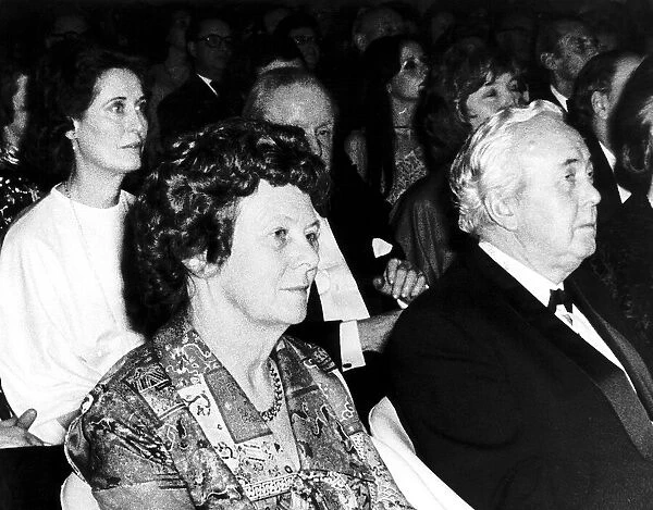 Peggy Fields sister of Lady Marcia ex-secretary to Harold Wilson sitting behind Sir