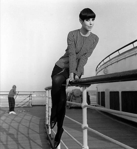 Peggy Moffitt, October 1965 Top American fashion model pictured on '