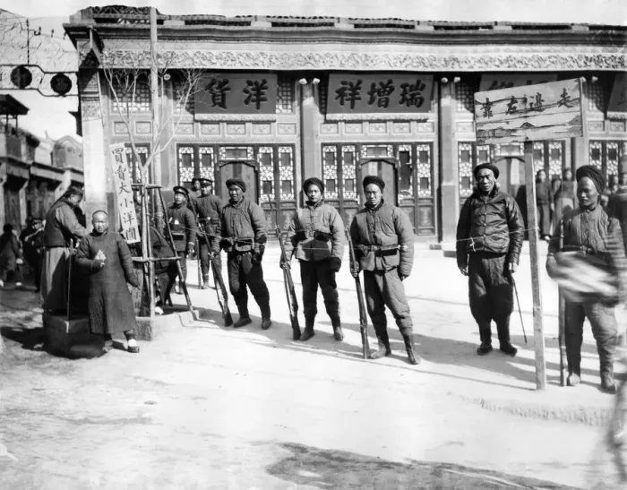 Framed Print : Peking. A street snap. April 1912 P009185 Framed Print : Peking. A street snap. April 1912 P009185