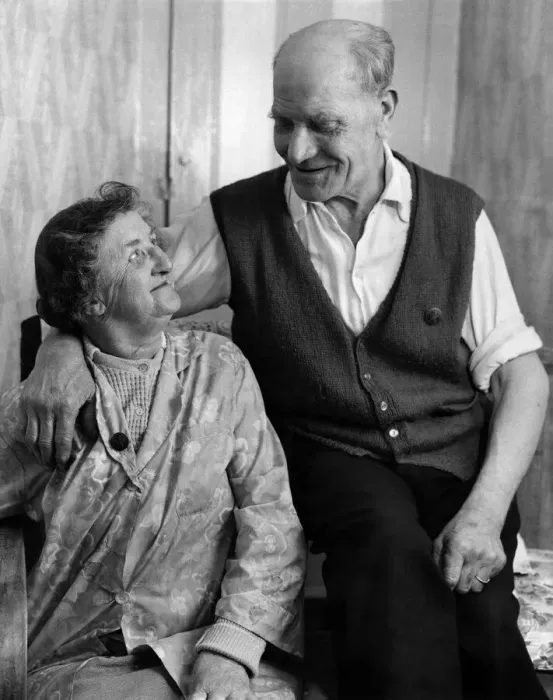 Framed Print : Pensioners: Ivy and Charlie Thompson. March 1972 P012668