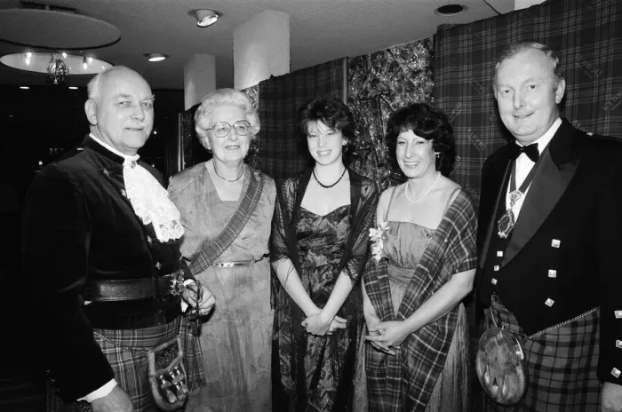 Framed Print : People celebrating New Years Eve at a Midland Scottish Hogmanay ball in Edgbaston