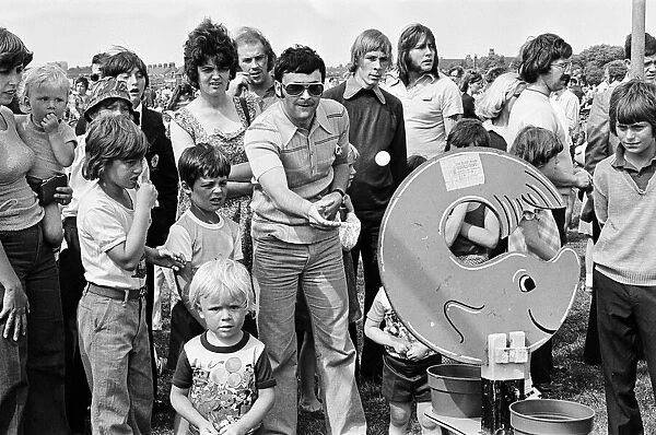 People enjoying the games at Redcar. Circa 1976