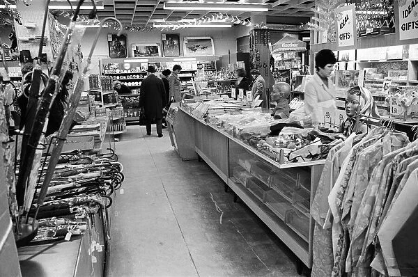 People shopping inside Tower House, Middlesbrough, North Yorshire. 1972
