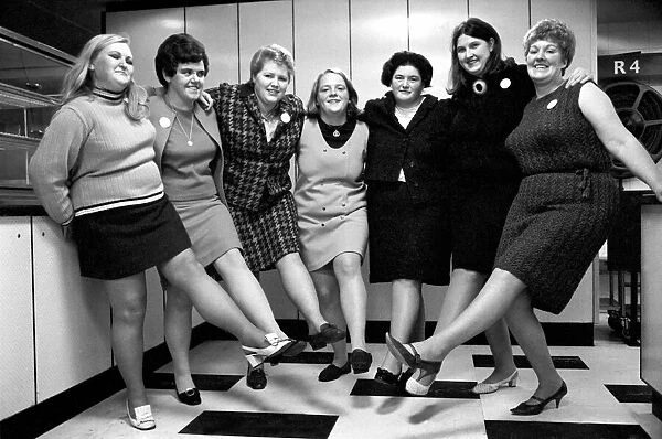 People Women Humour: Sixty-five big women invaded the BBC-TV Centre at White City