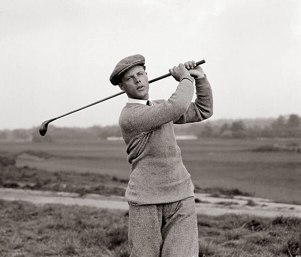 Percy Allis Golfer swings his Driver golf club