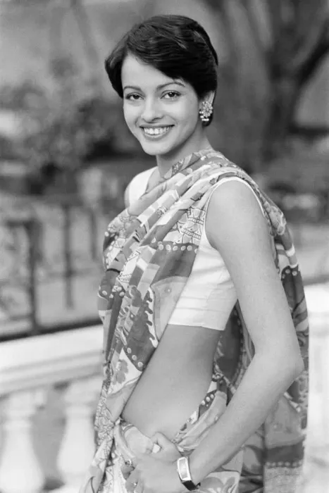Framed Print : Persis Khambatta, actress, photo-call to announce role in new anti apartheid film