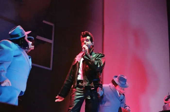 Framed Print : The Pet Shop Boys, performing at The Birmingham National Exhibition Centre