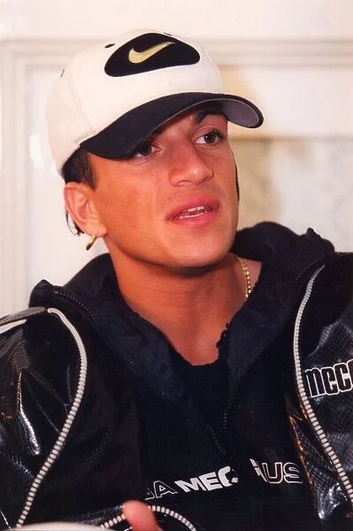 Peter Andre being interviewed prior to his concert at the Newcastle City Hall. March 1997