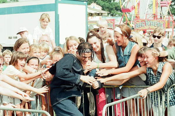 Peter Andre, performs at Fun Day, Stewart Park, Marton, Middlesbrough, England