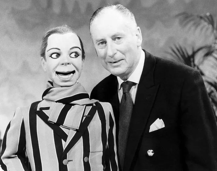Framed Print : Peter Brough and Archie Andrews made their first appearance for 25 years in Time Of Your Framed Print : Peter Brough and Archie Andrews made their first appearance for 25 years in Time Of Your