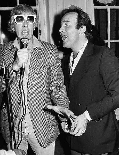 Peter Cook comedian actor and Pat Llewellyn, April 1981