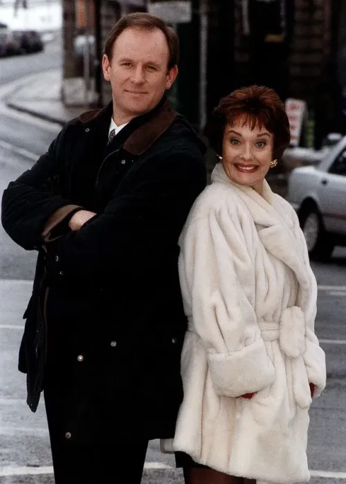 Framed Print : Peter Davison Actor and Nicola Pagett co-star in BBC Comedy Ain t Misbehavin Framed Print : Peter Davison Actor and Nicola Pagett co-star in BBC Comedy Ain t Misbehavin
