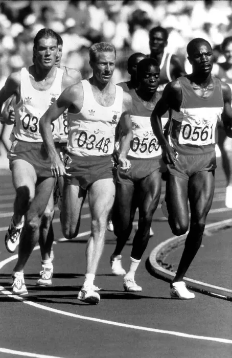 Framed Print : Peter Elliott Athlete participating in a race Framed Print : Peter Elliott Athlete participating in a race