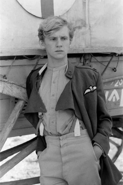 Framed Print : Peter Firth on the set of Aces High, the story of the Royal Flying Corps Framed Print : Peter Firth on the set of Aces High, the story of the Royal Flying Corps