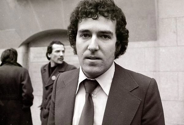 Peter Hain - 1976, outside the Old Bailey