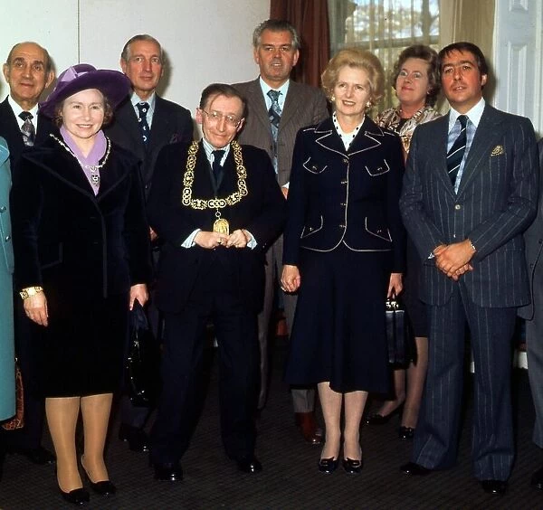 Peter McCann & staff meeting Cabinet minister Margaret Thatcher 1976
