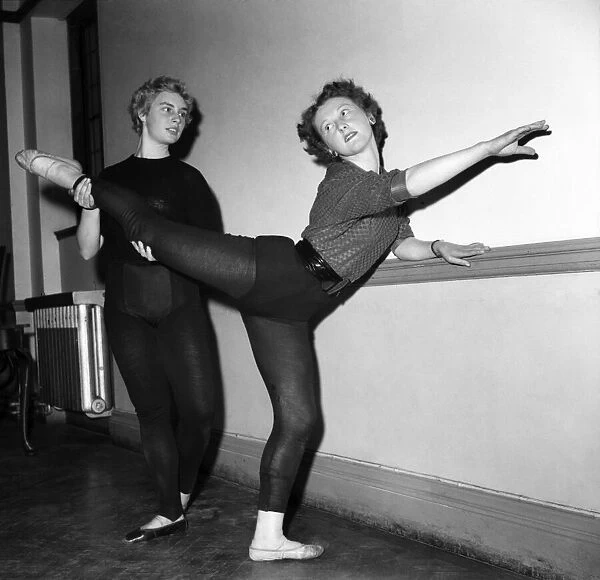 Peter Moir and Brenda Debbie of Kings College in Newcastle practising dancing moves
