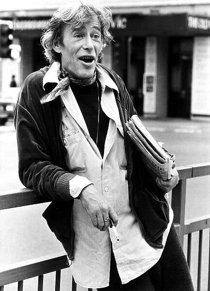 Peter O Toole August 1980, at the Old Vic London where he will play Macabeth