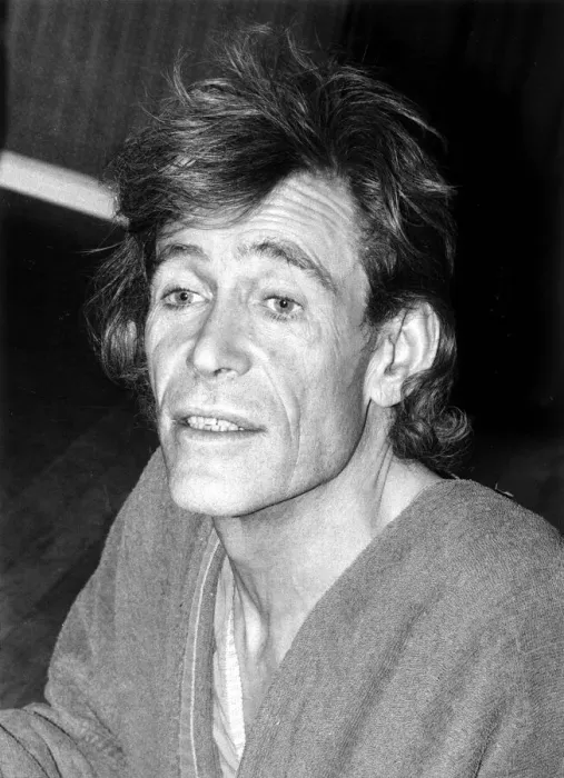 Framed Print : Peter O Toole September 1980 In his dressing gown the morning after he played