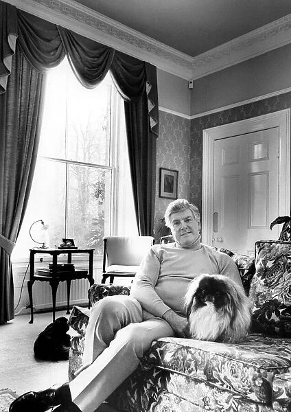 Peter Purves February 1991 former Blue Peter presenter. Pictured relaxing at