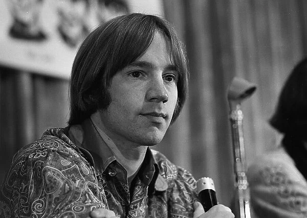 Peter Tork member of the 1960s pop group The Monkees at a press confrence in London