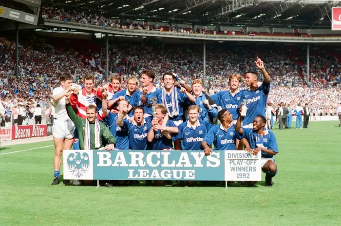 Framed Print : Peterborough v Stockport County Division 3 Play-off final at Wembley Stadium