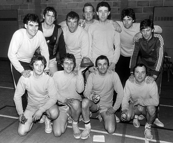 Peterlee Basketball Team, 15th April 1981. J Whitehall (Captain), J Newton, A Richardson
