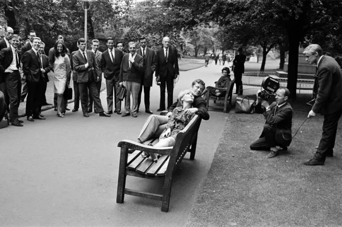 Framed Print : Petula Clark with her husband Claude Wolff. 6th June 1966 Framed Print : Petula Clark with her husband Claude Wolff. 6th June 1966