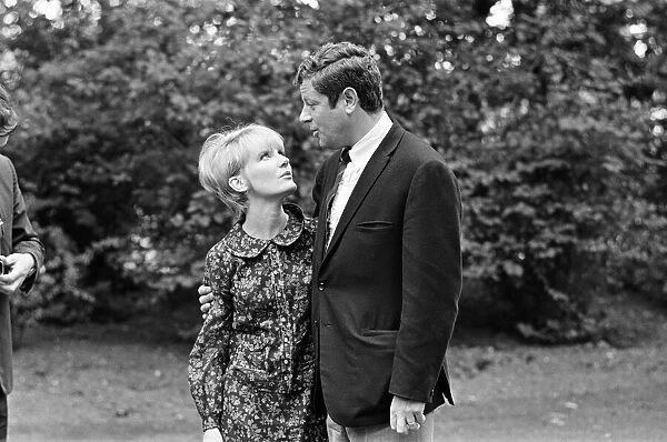 Petula Clark with her husband Claude Wolff. 6th June 1966