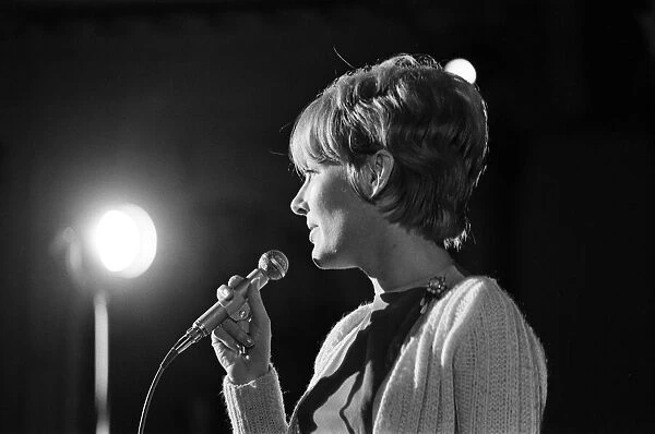 Petula Clark rehearses. 6th June 1966