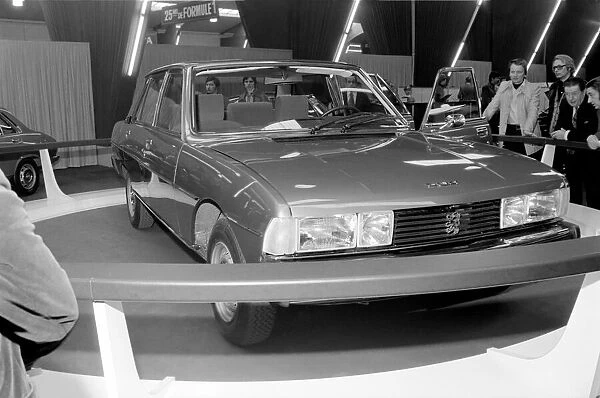 Peugeot at the Geneva Motor Show. March 1975 75-01419-004