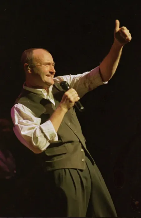 Framed Print : Phil Collins on stage Framed Print : Phil Collins on stage