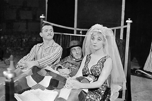 Photo-call, for The Bed Sitting Room at the Mermaid Theatre, London 30th January 1963