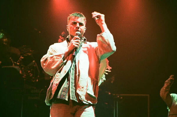 Photo shows Gary Barlow. Take That perform their Party Tour