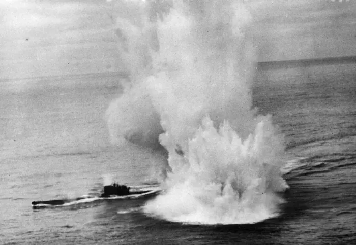 Framed Print : Photo taken from Short Sunderland Mark III, EK591 U, of No Framed Print : Photo taken from Short Sunderland Mark III, EK591 U, of No