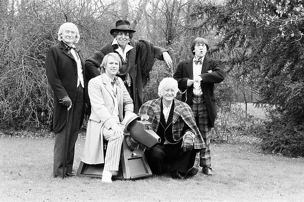 Photocall for special 90 minute Doctor Who episode titled The Five Doctors