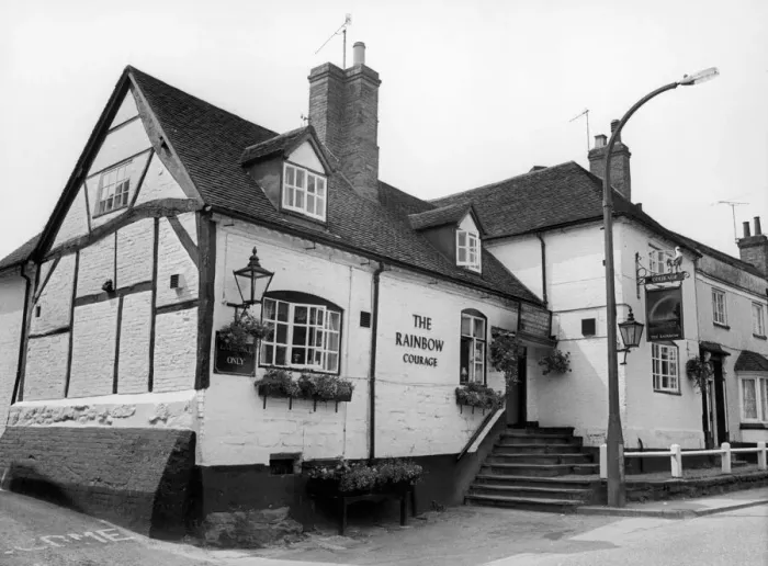 Framed Print : Photograph of the front etrance at The Rainbow Courage (The Rainbow Inn) 29th August 1987 Framed Print : Photograph of the front etrance at The Rainbow Courage (The Rainbow Inn) 29th August 1987