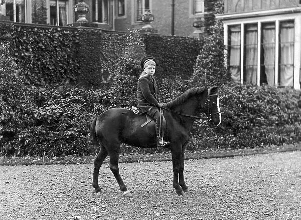 A photograph of the Prince of Wales later Edward VIII on horseback, taken in 1902